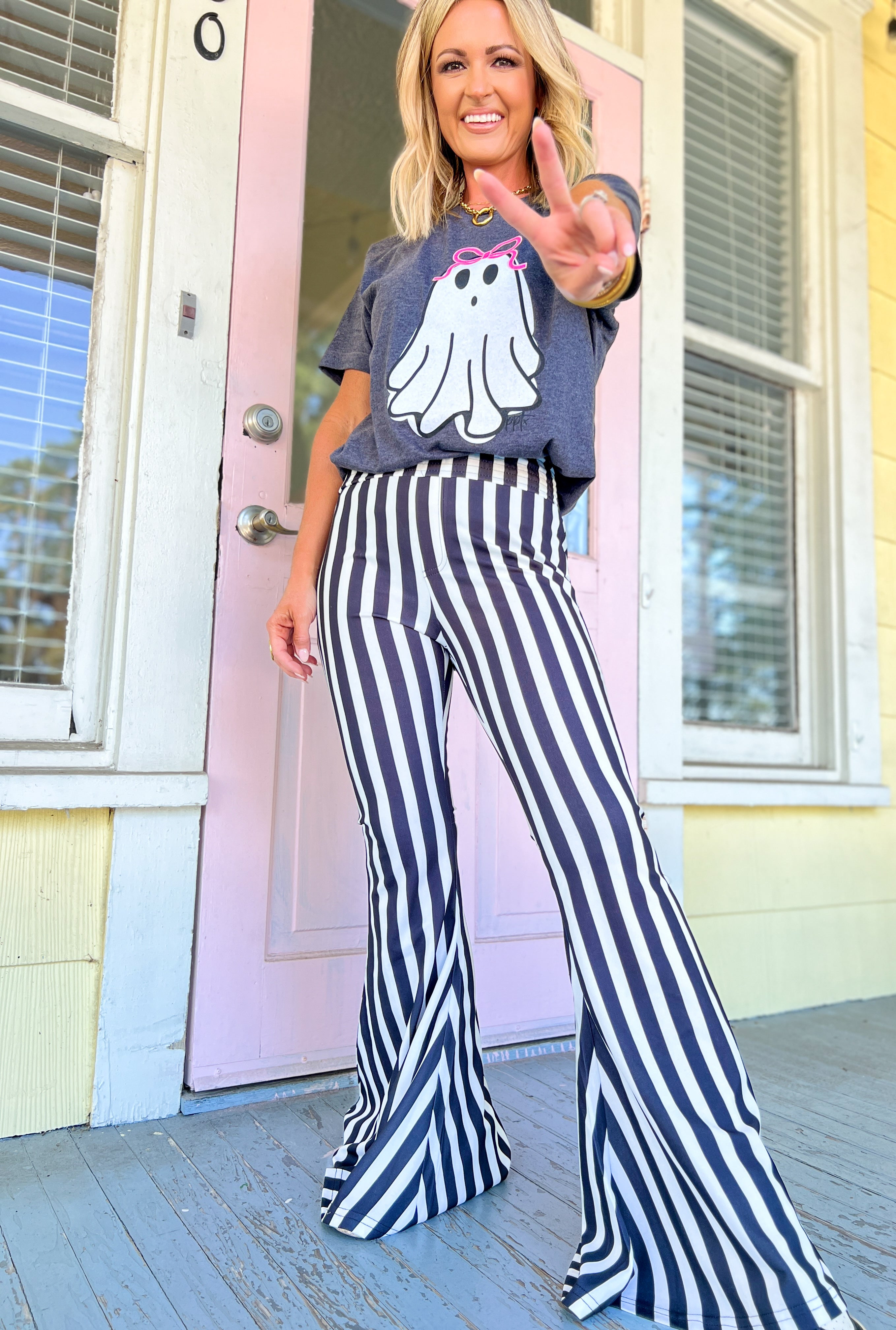 Stay Rowdy Striped Pants