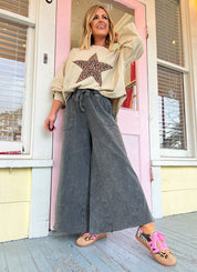 Feeling Spontaneous Wide Leg Pants - Black