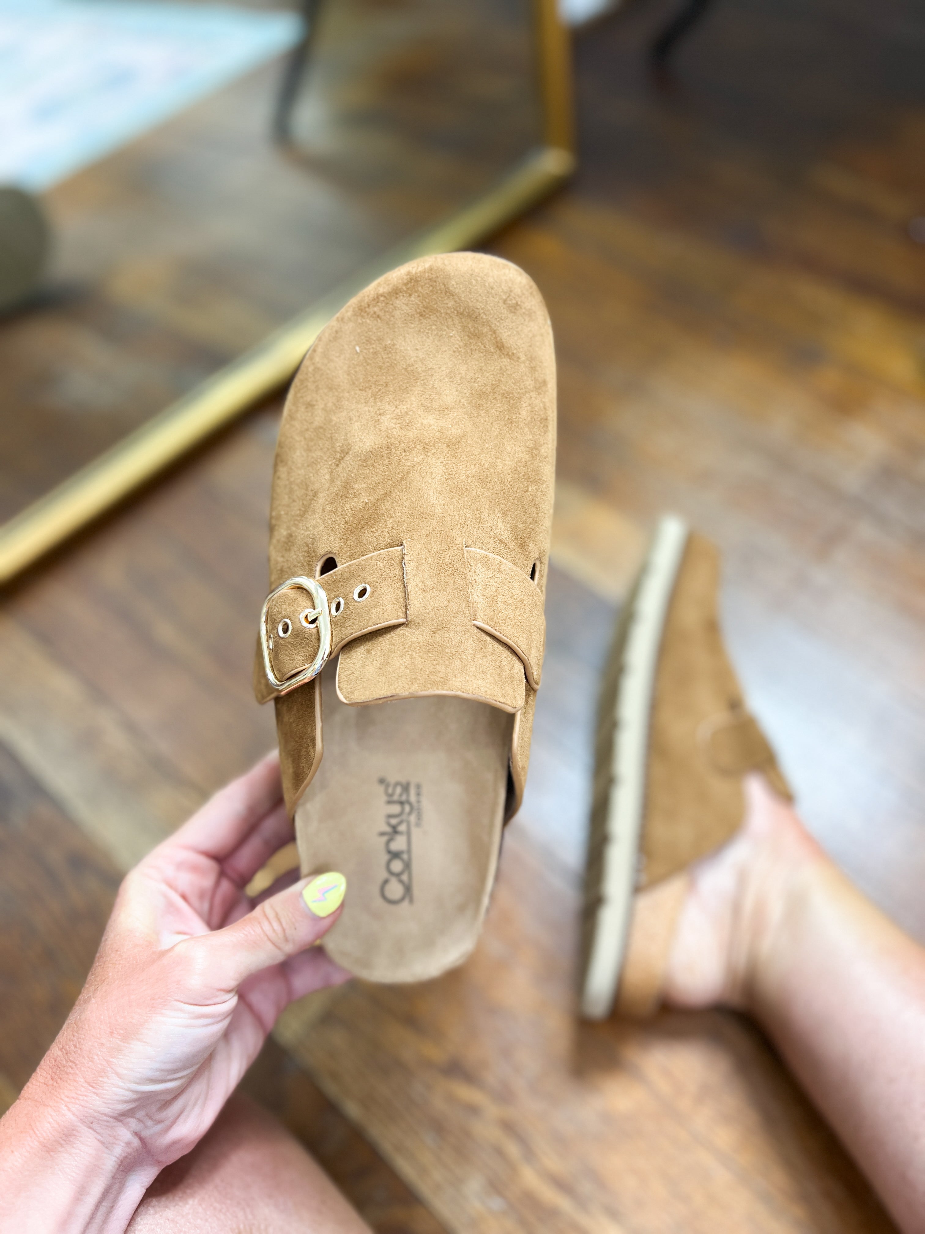 Corkys | Distracted - Camel Faux Suede
