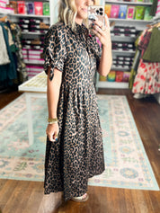 So In The Moment Leopard Dress
