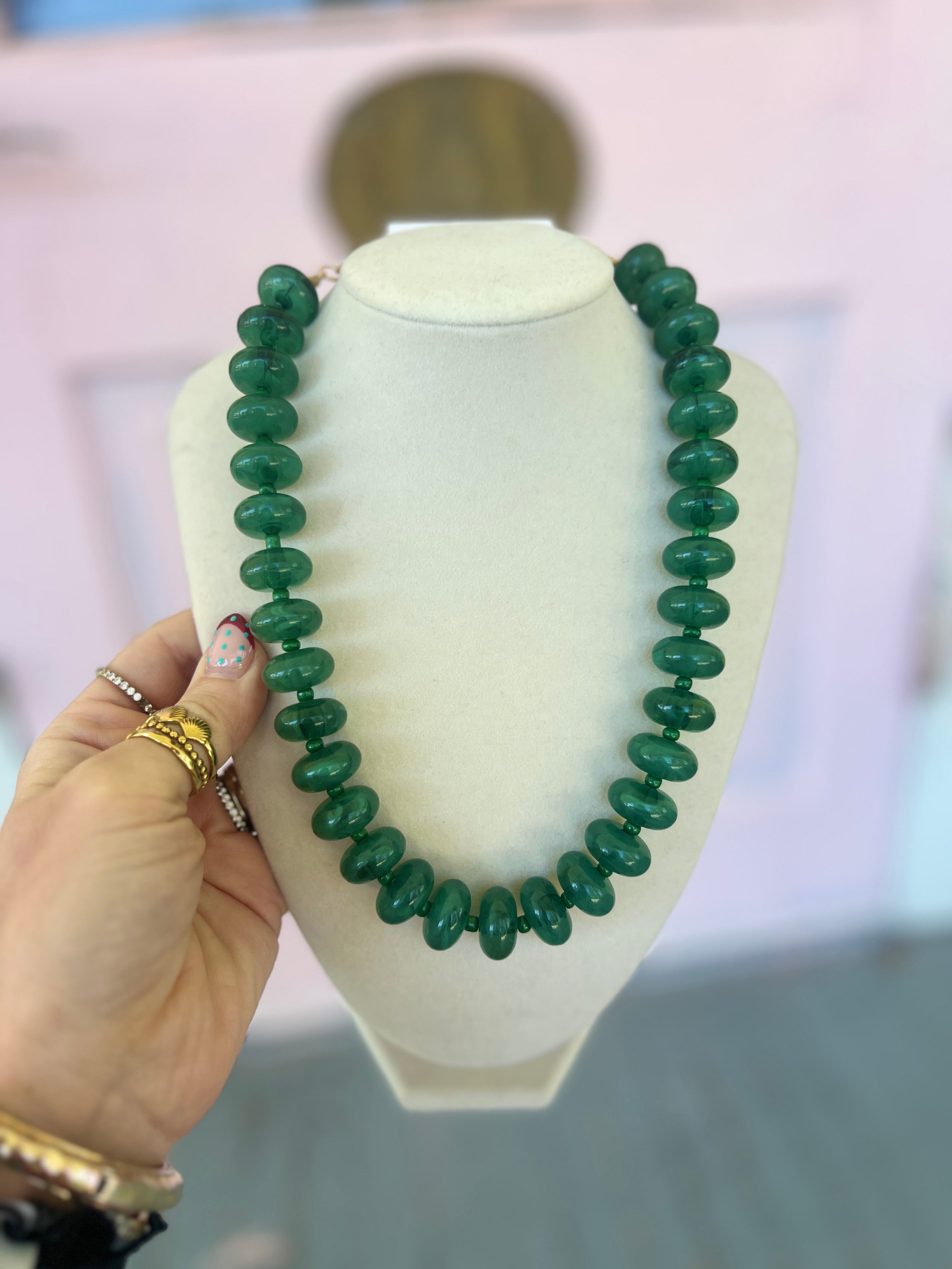Rondelle Bead Necklace