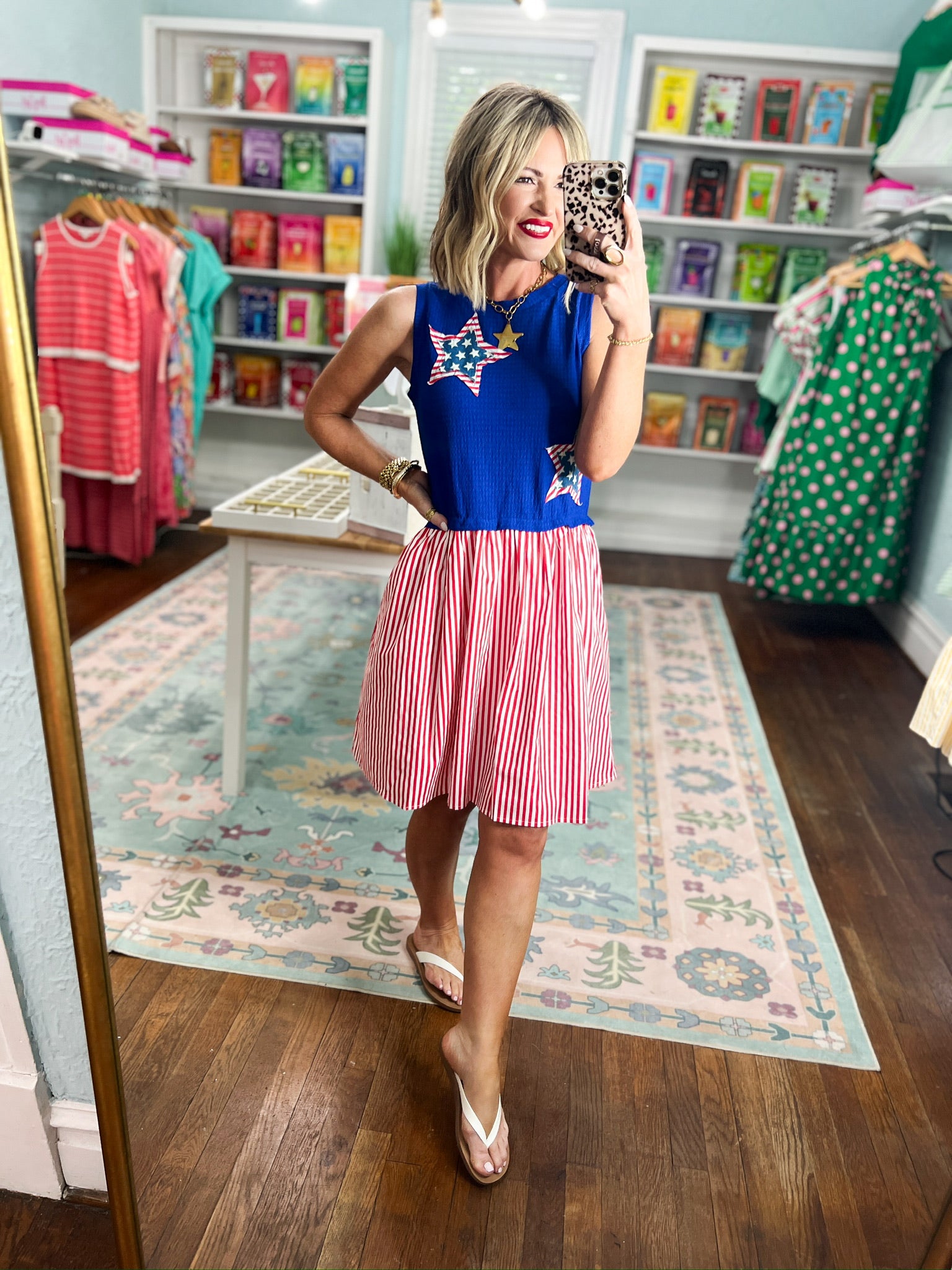 Stars and Sass Mini Dress - Blue