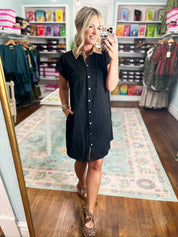 Bistro Charm Mini Dress