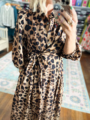 Made For More Midi Dress - Brown