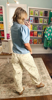 Moments Like These Floral Barrel Pants