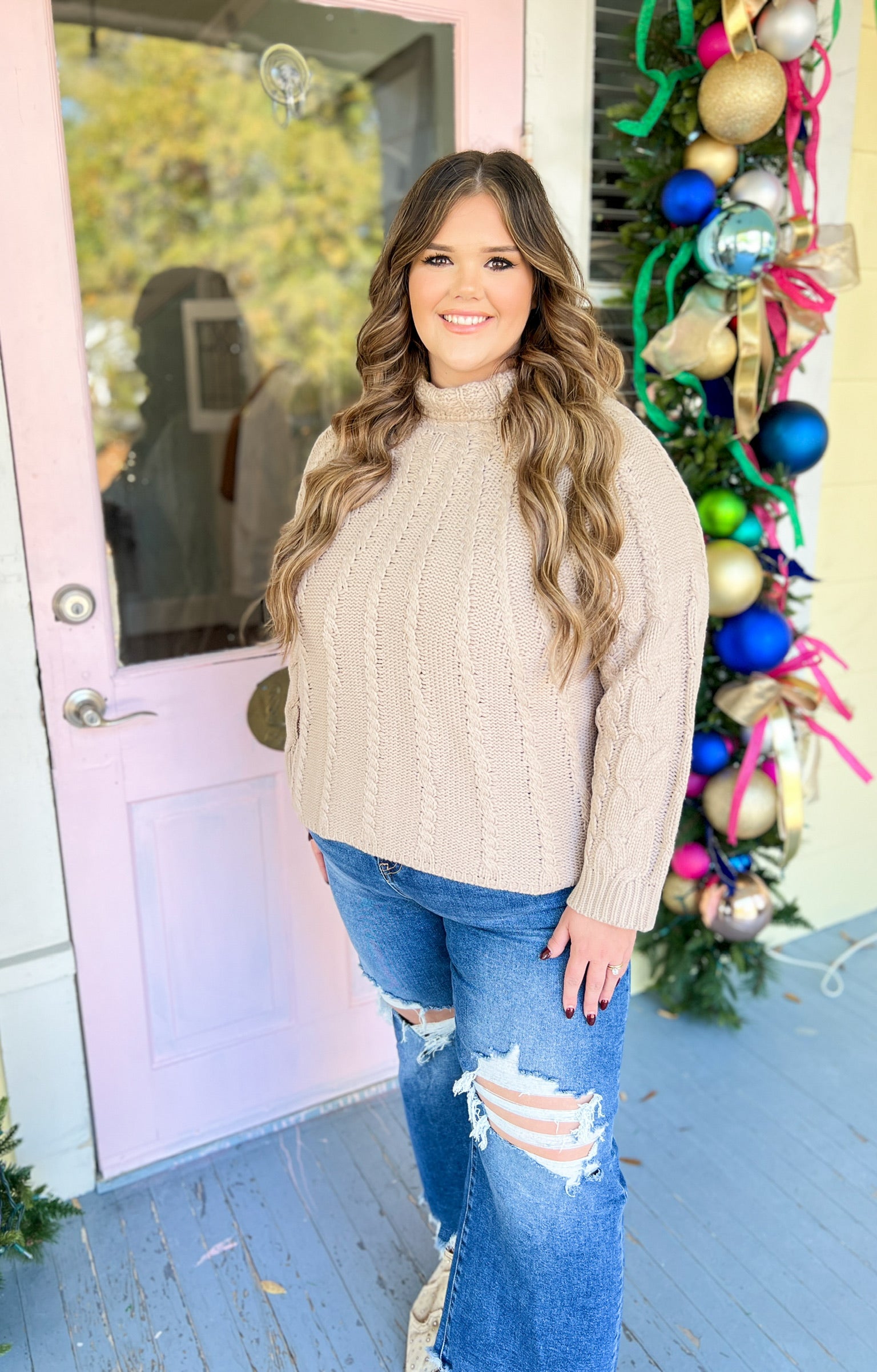 Simple Sunday Knit Textured Sweater