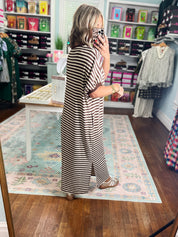 Don't Waste a Moment Midi Dress - Brown