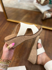Corkys | Kiss N Tell Wedge - White