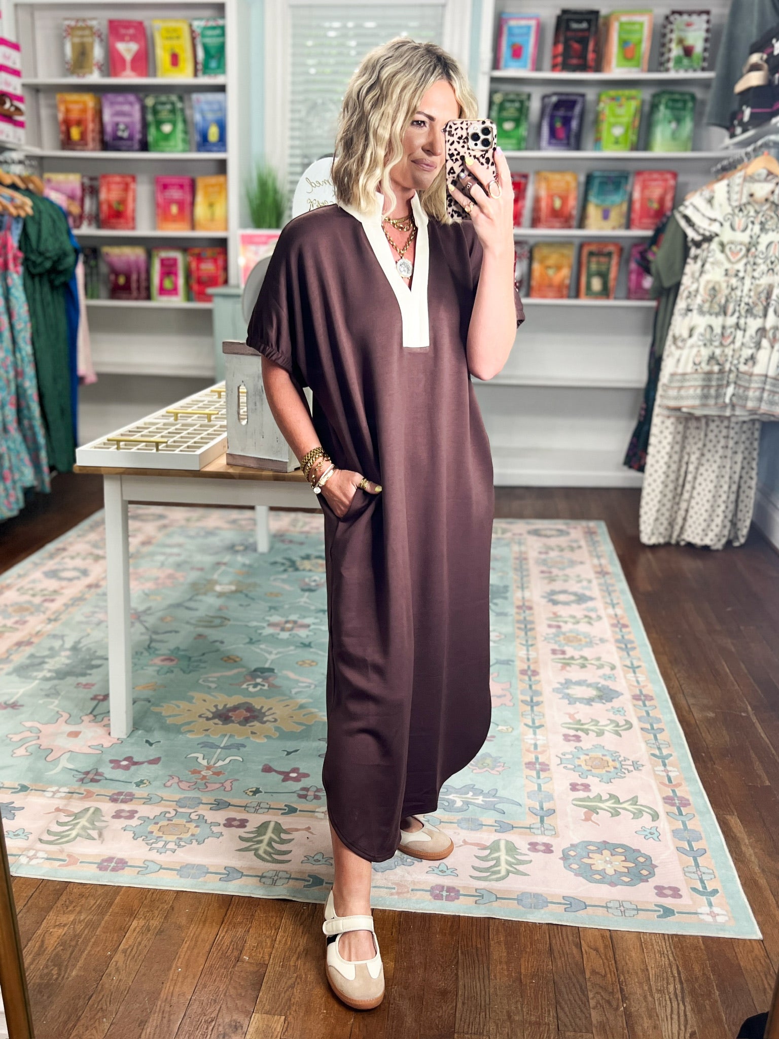 Your Time Midi Dress - Espresso