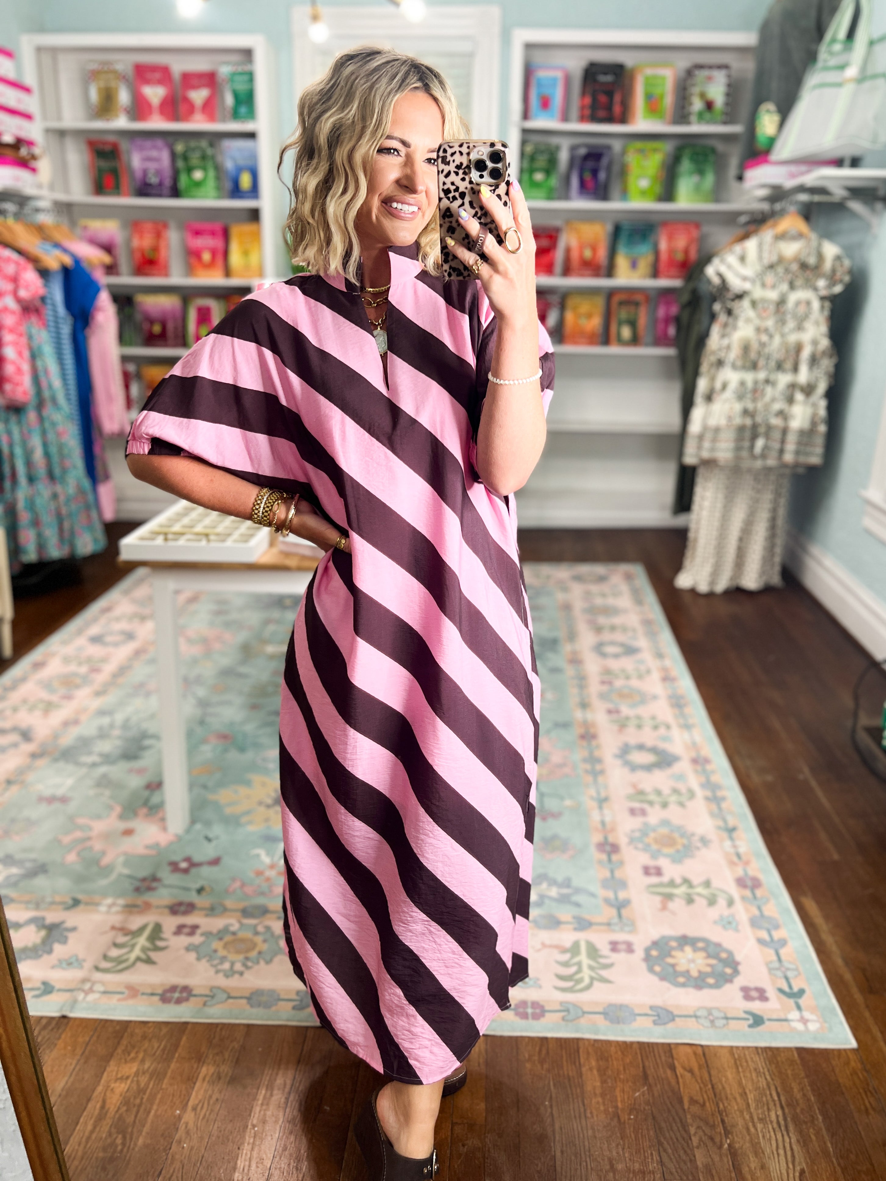 Evening Ease Dolman Sleeve Midi Dress