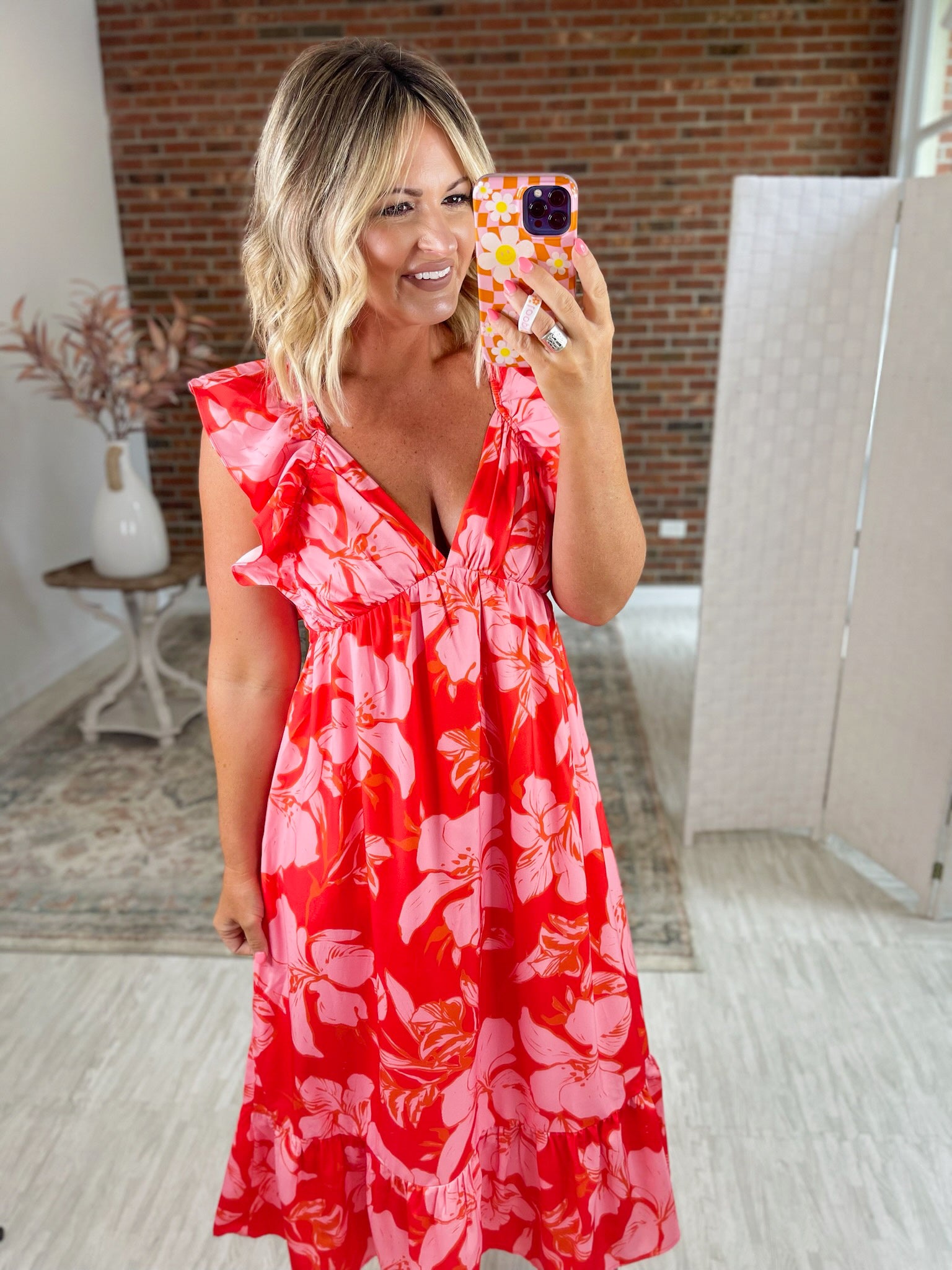 Let Your Dreams Blossom Midi Dress