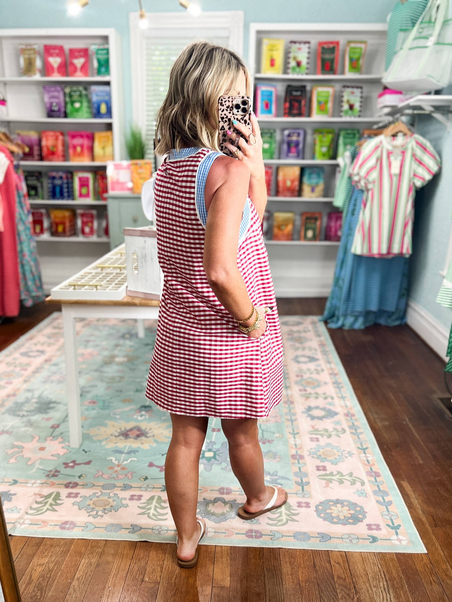 Americana Dream Gingham Mini Dress
