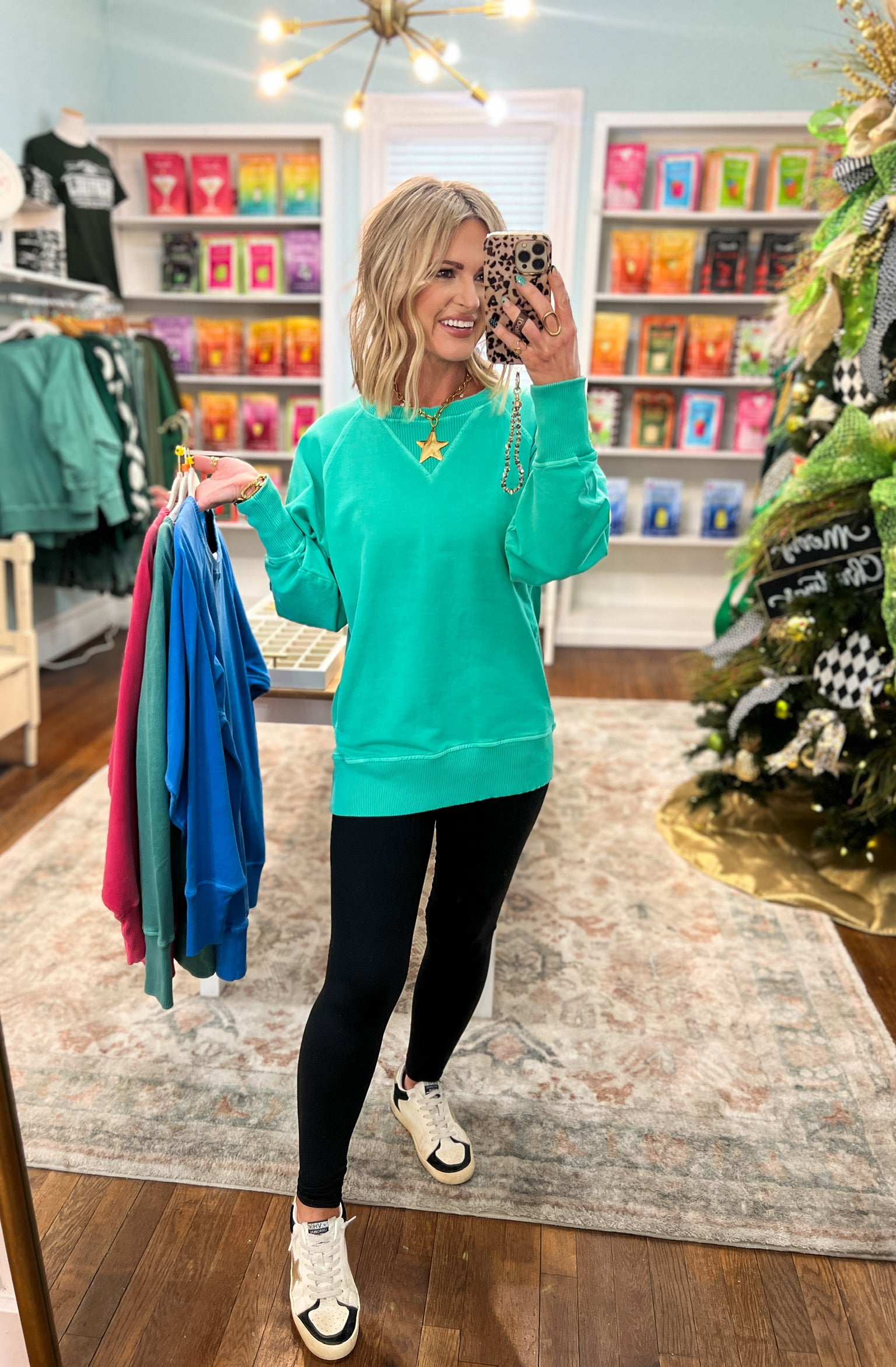 Living for the Weekend Top - DK. Green