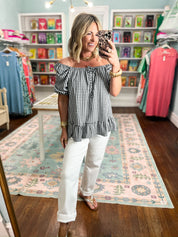 Picnic Pretty Gingham Top