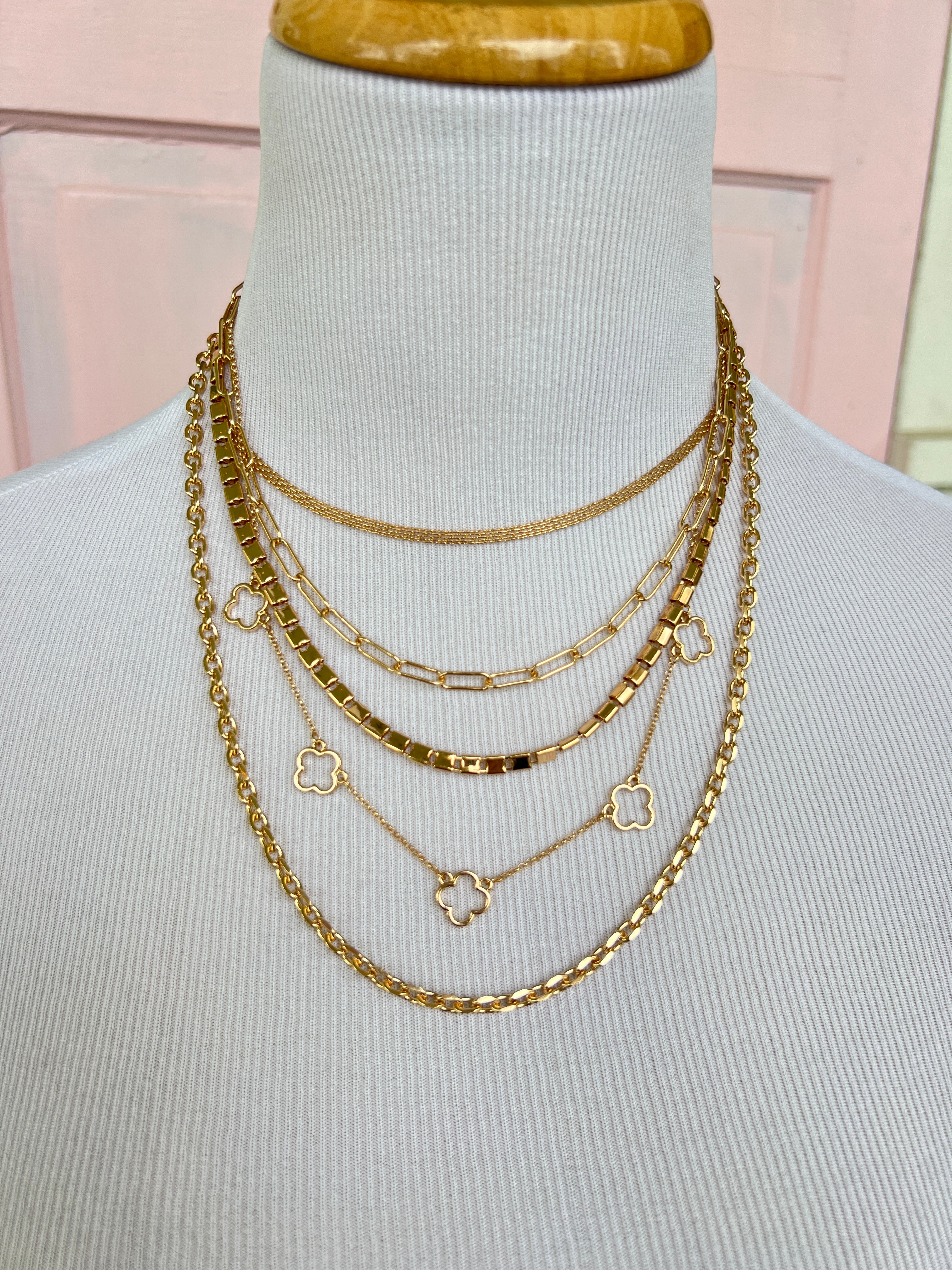 Layered Multi Chain Necklace