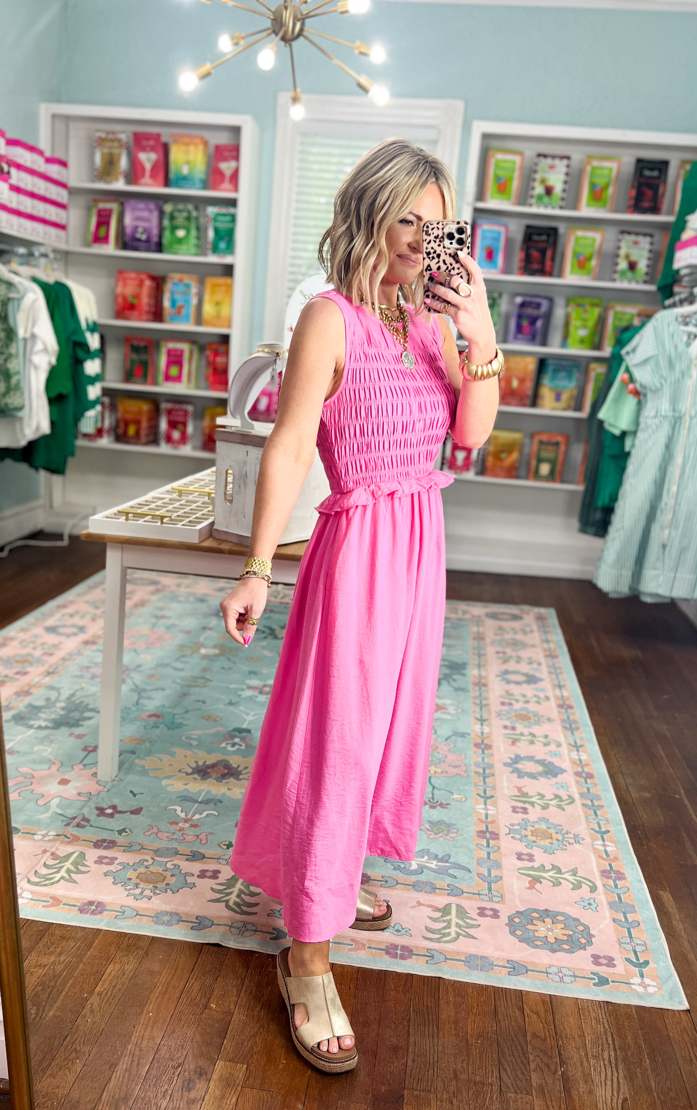 Plot Twist Sleeveless Midi Dress