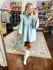 Skies the Limit Denim Dress