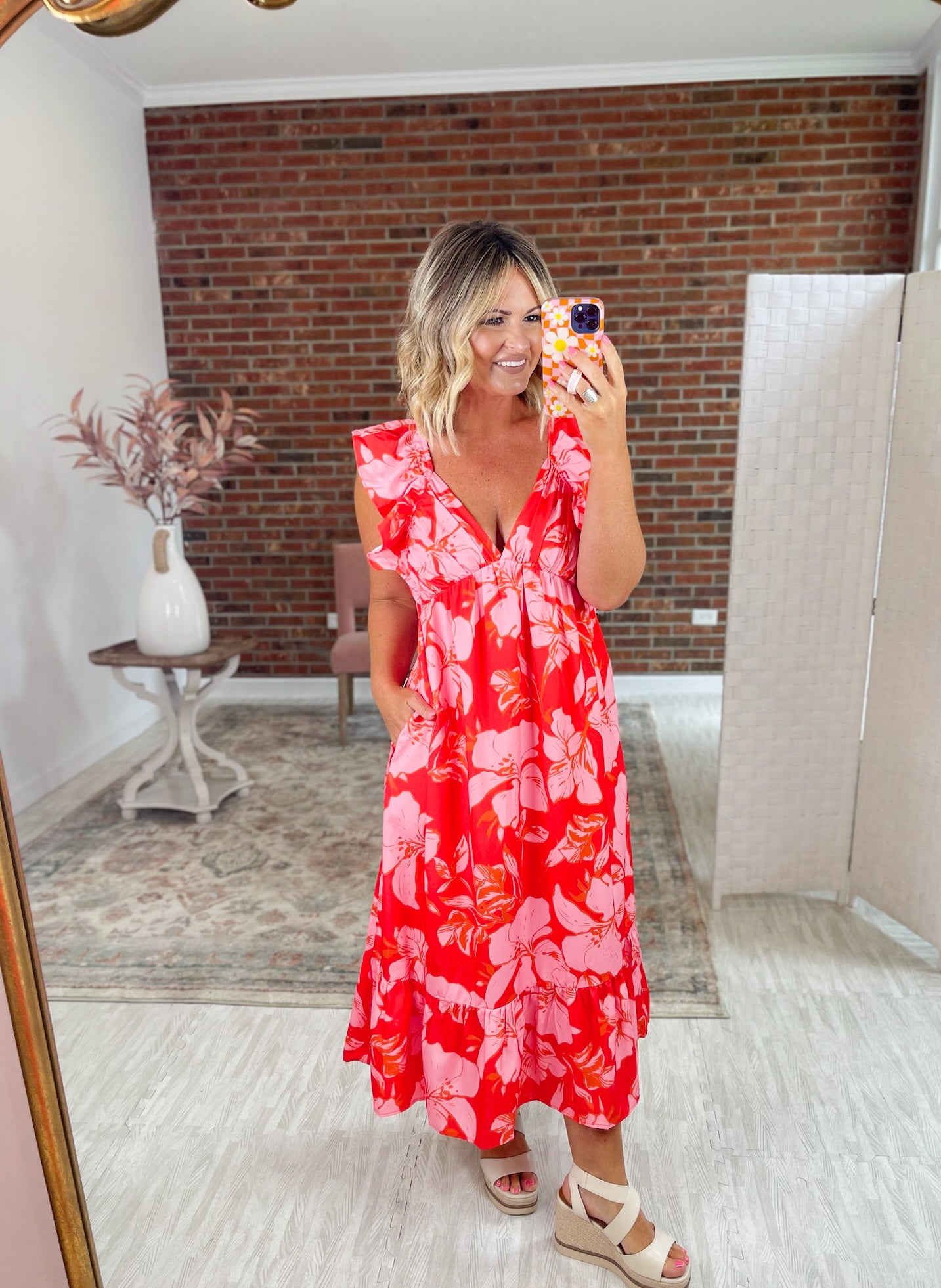 Let Your Dreams Blossom Midi Dress