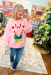 Candy Cane Lane Sweater Top