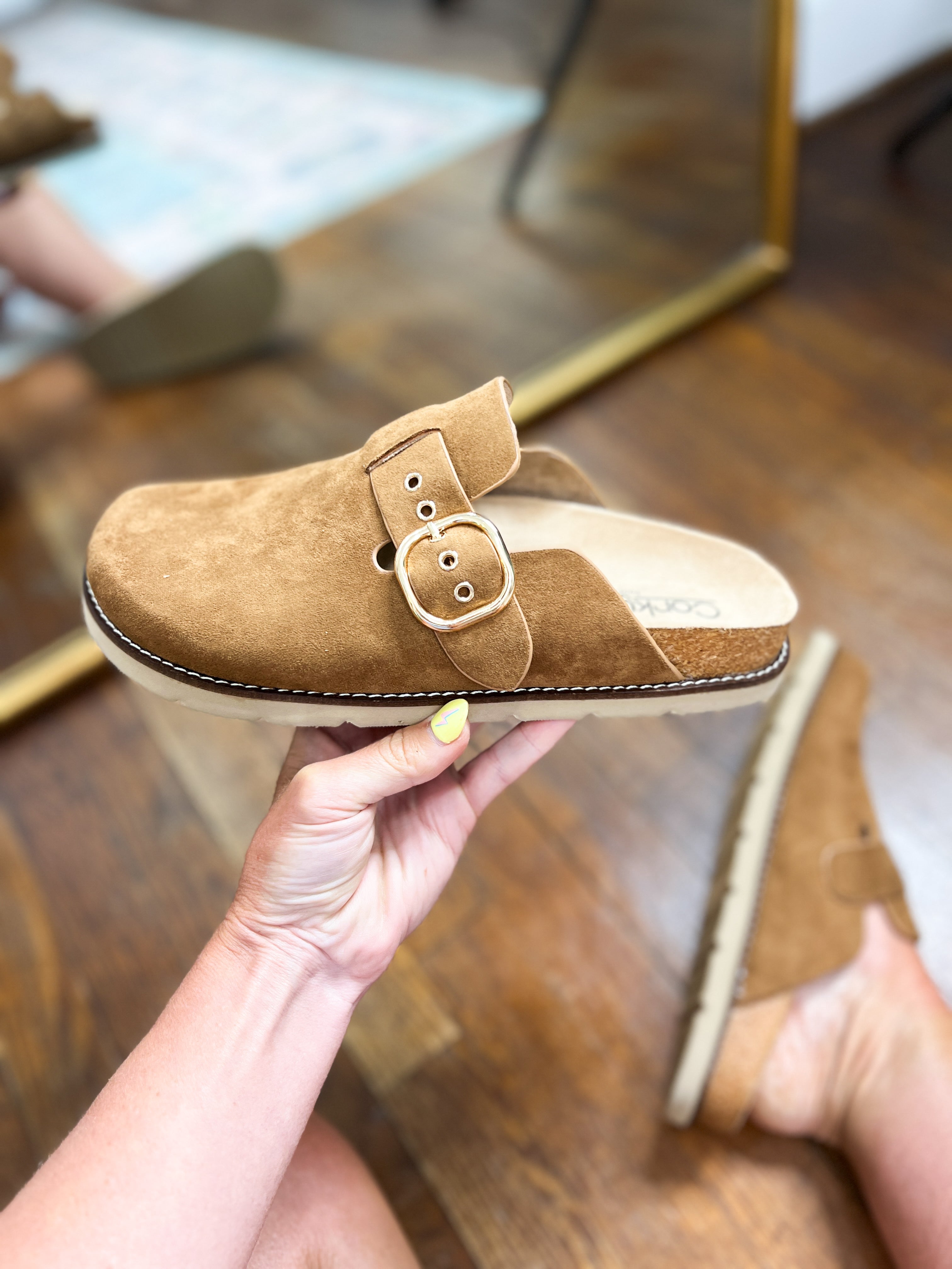Corkys | Distracted - Camel Faux Suede
