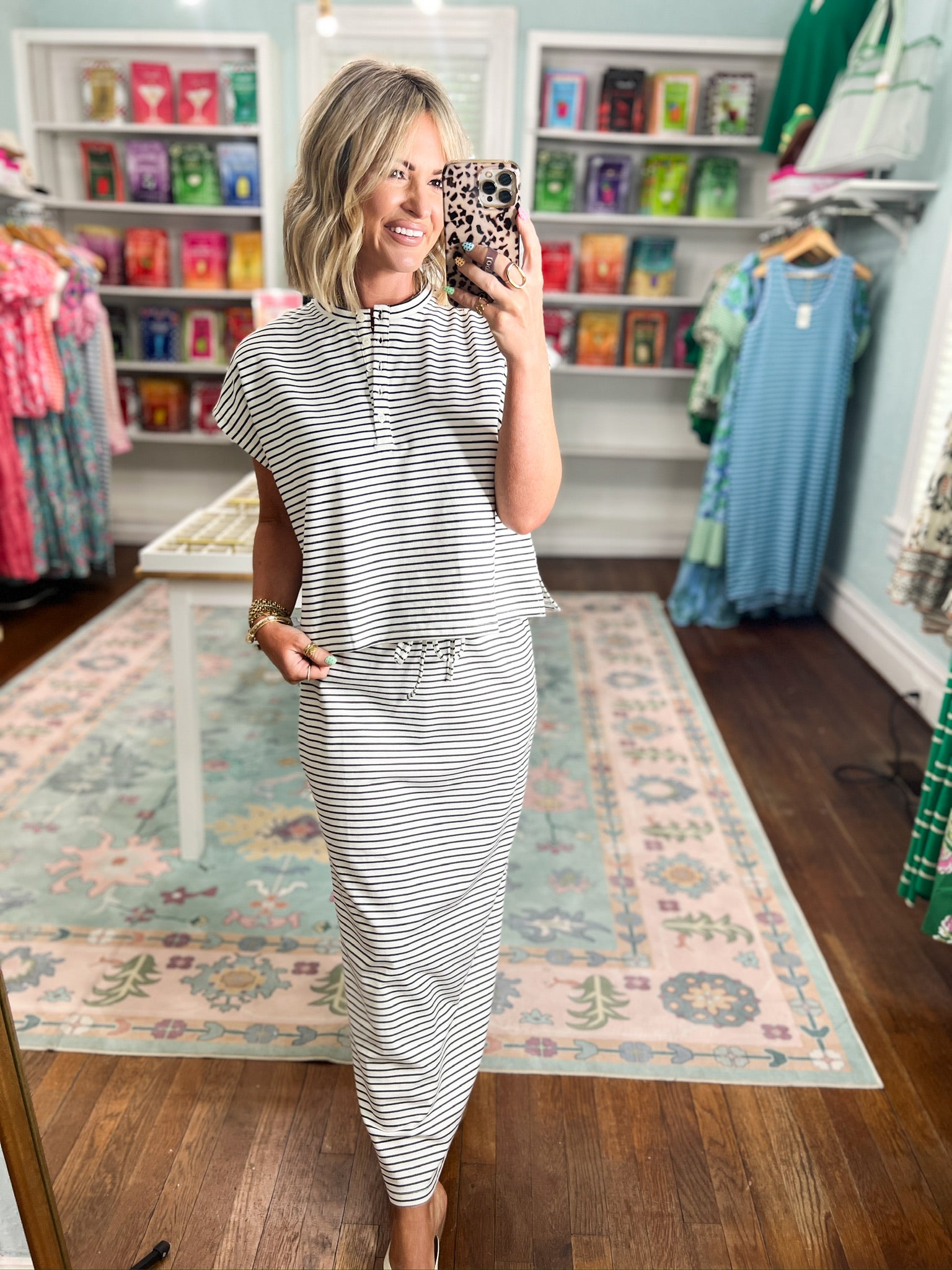You Make It Easy Knit Skirt and Top Set