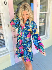 Bold By Accident Floral Babydoll Dress