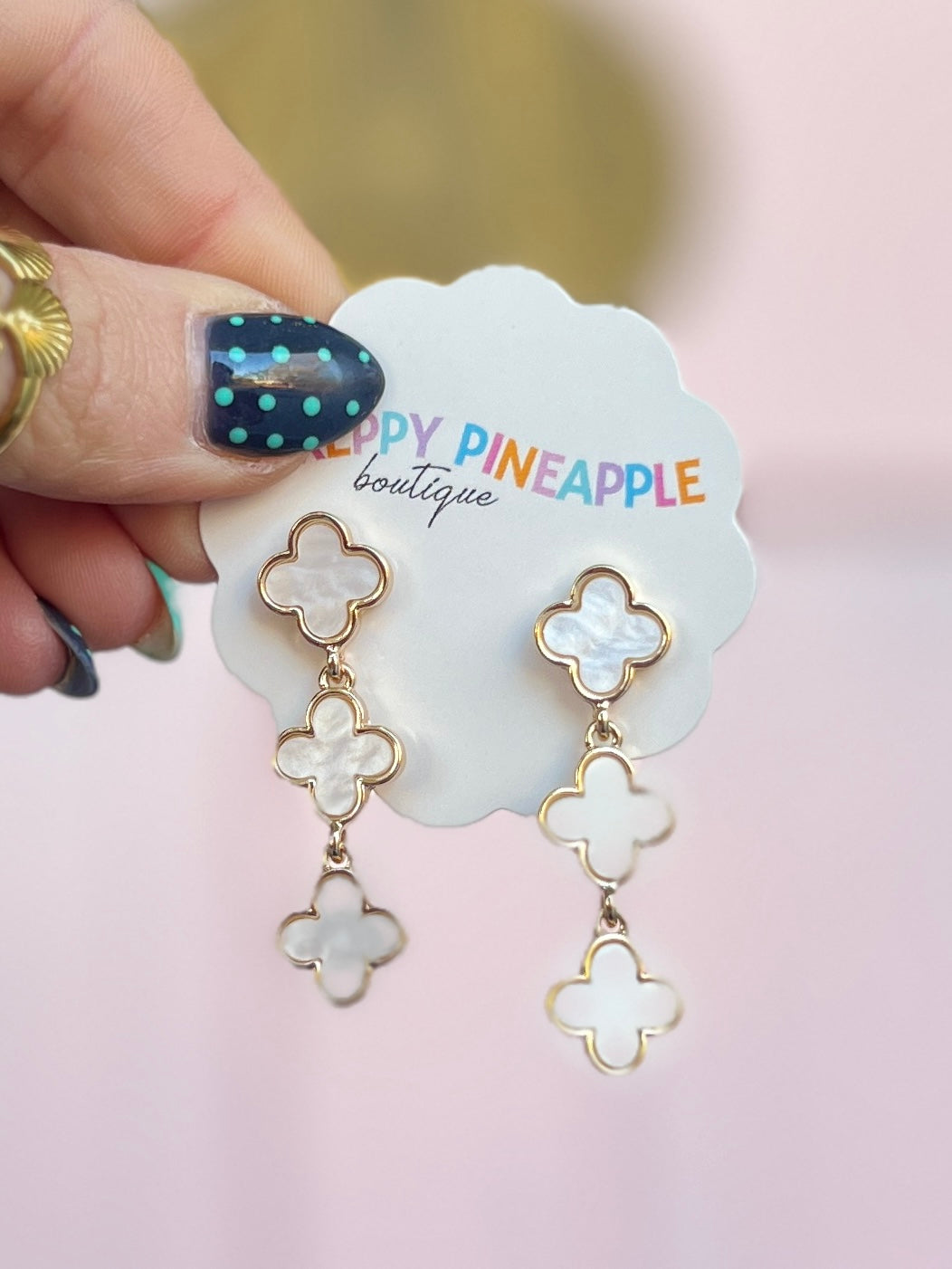 Clover Drop Earrings