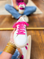 Corkys Friend Zone Sneakers - White Pink