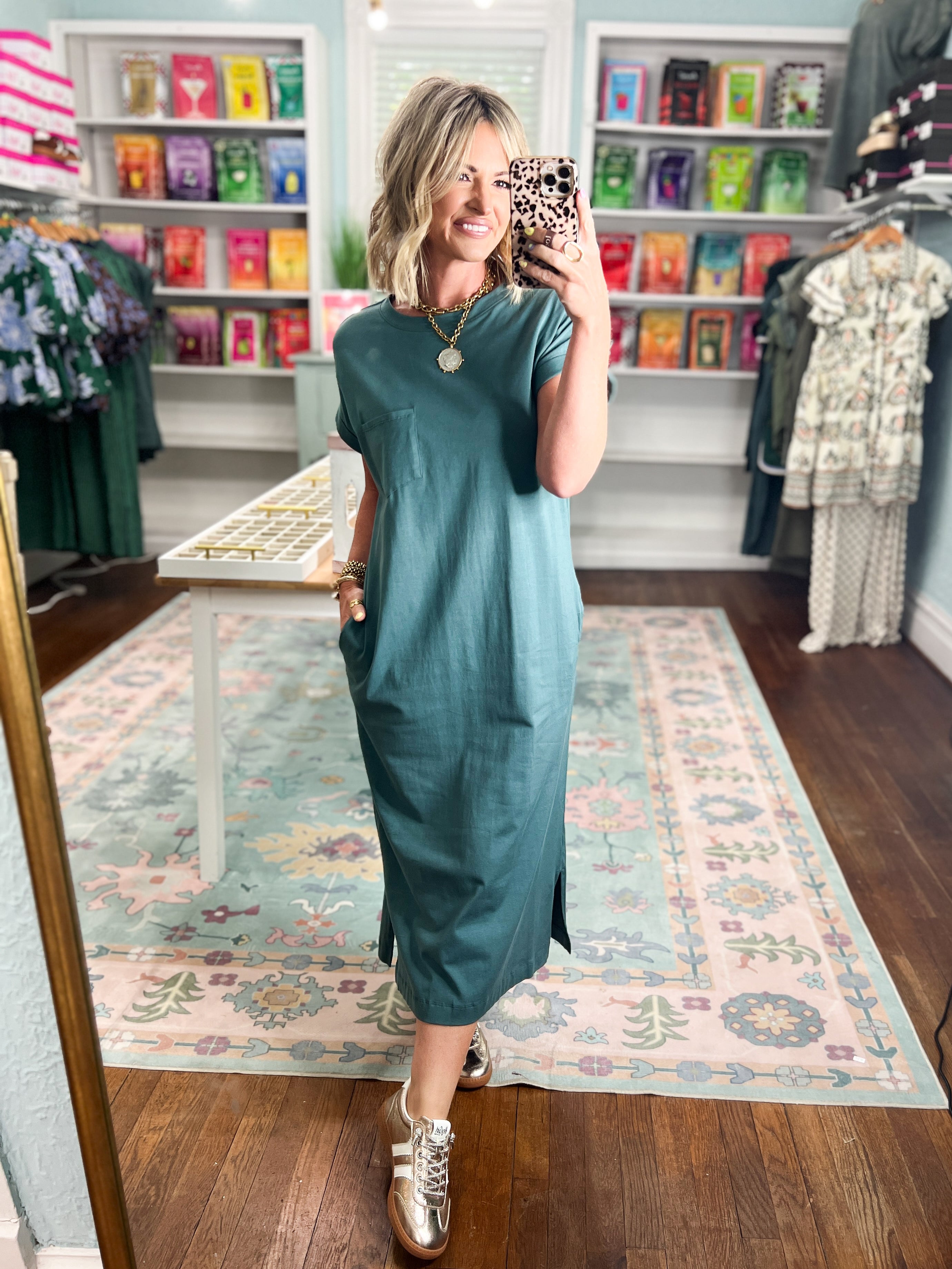 A Clear Mind Midi Dress - Ash Jade