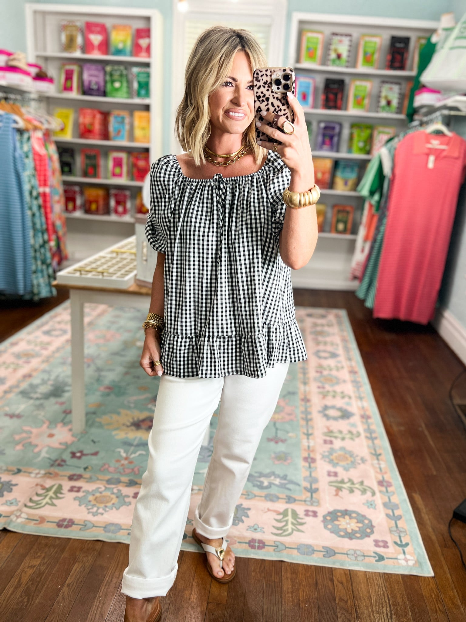 Picnic Pretty Gingham Top