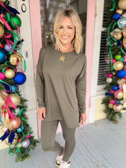 Everyday Essential Loungewear Set - Dk Olive