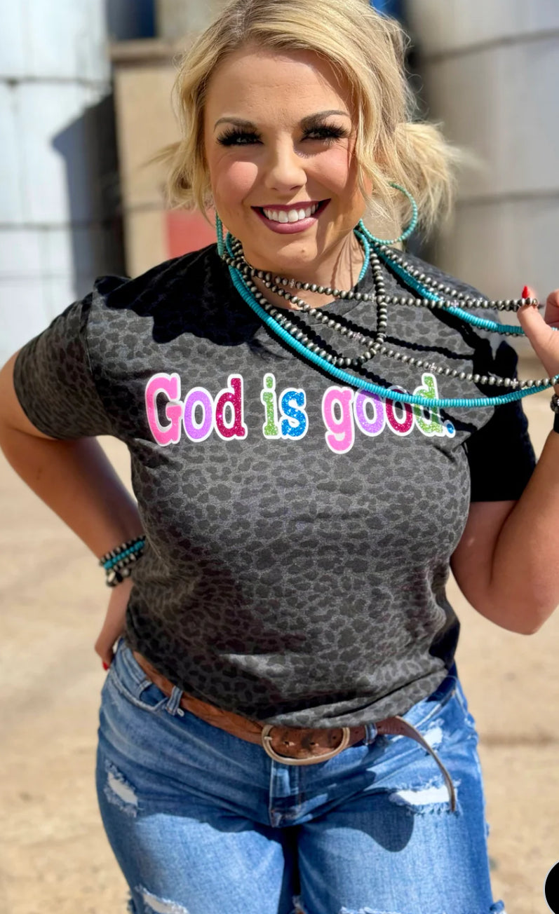 God is Good Glitter Tee