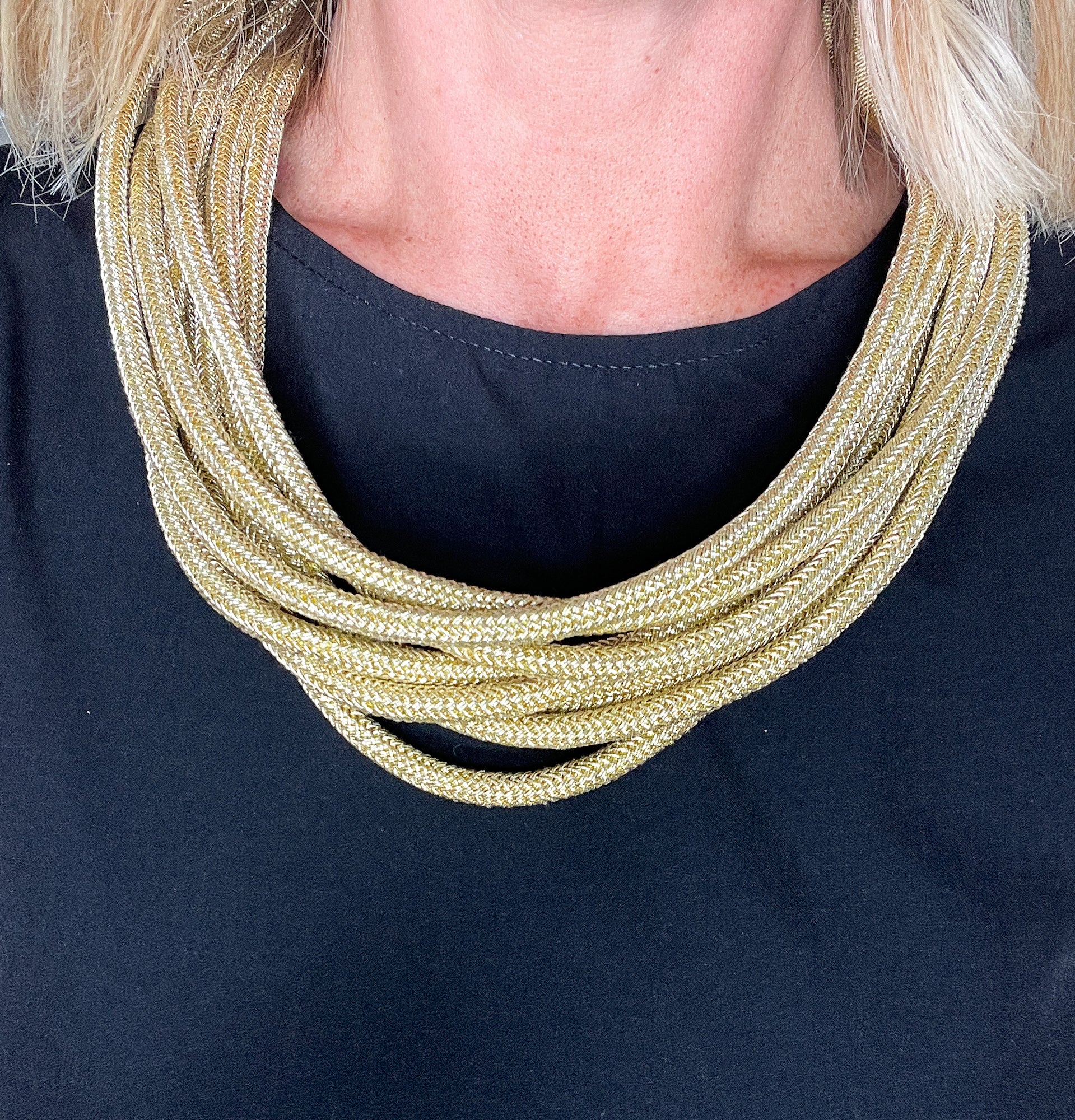 Layered Rope Necklace - Gold