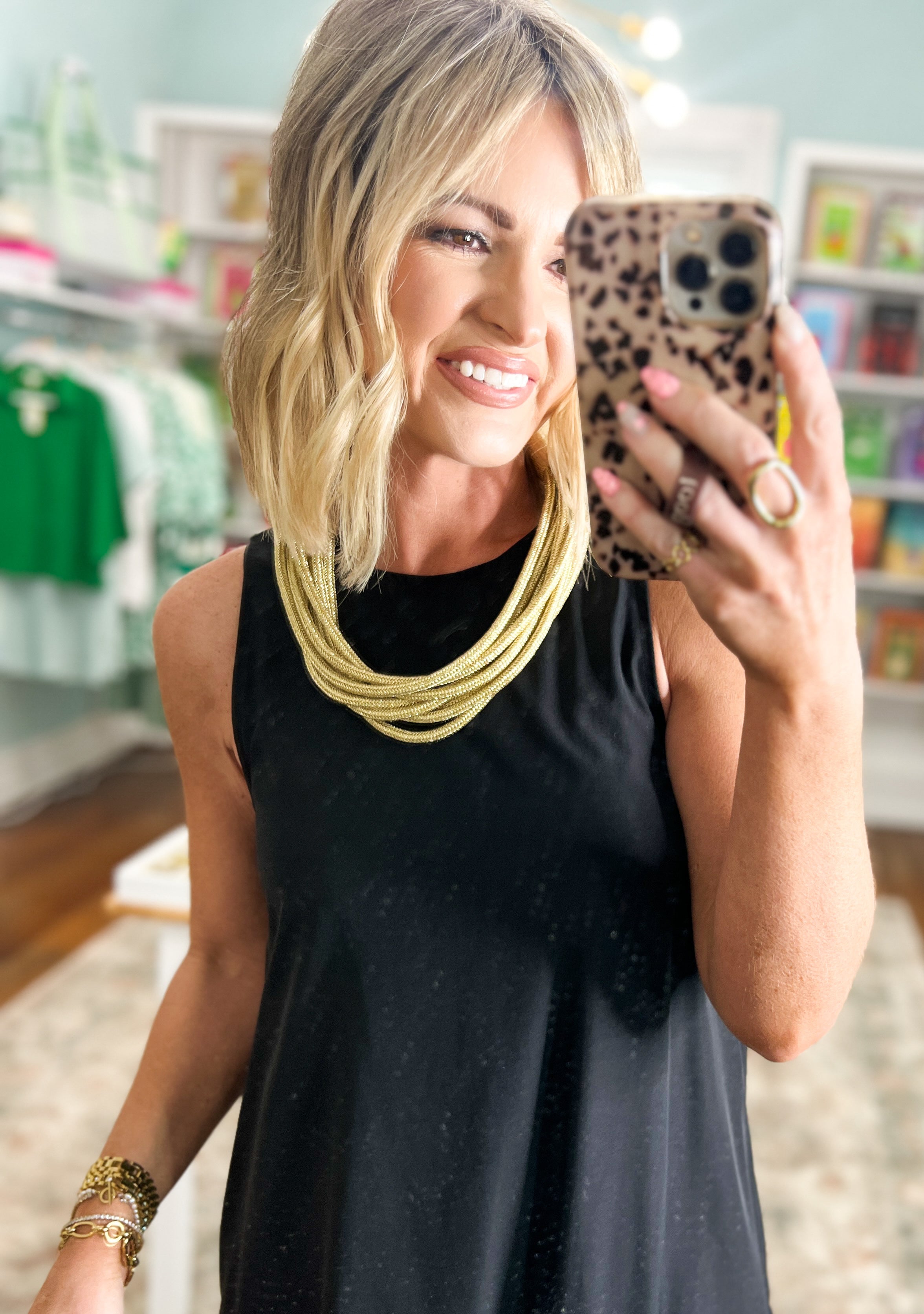 Layered Rope Necklace - Gold