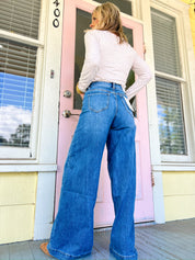 Signature Cutie Wide Leg Denim Jeans