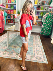 All American Girl Mineral Washed Top