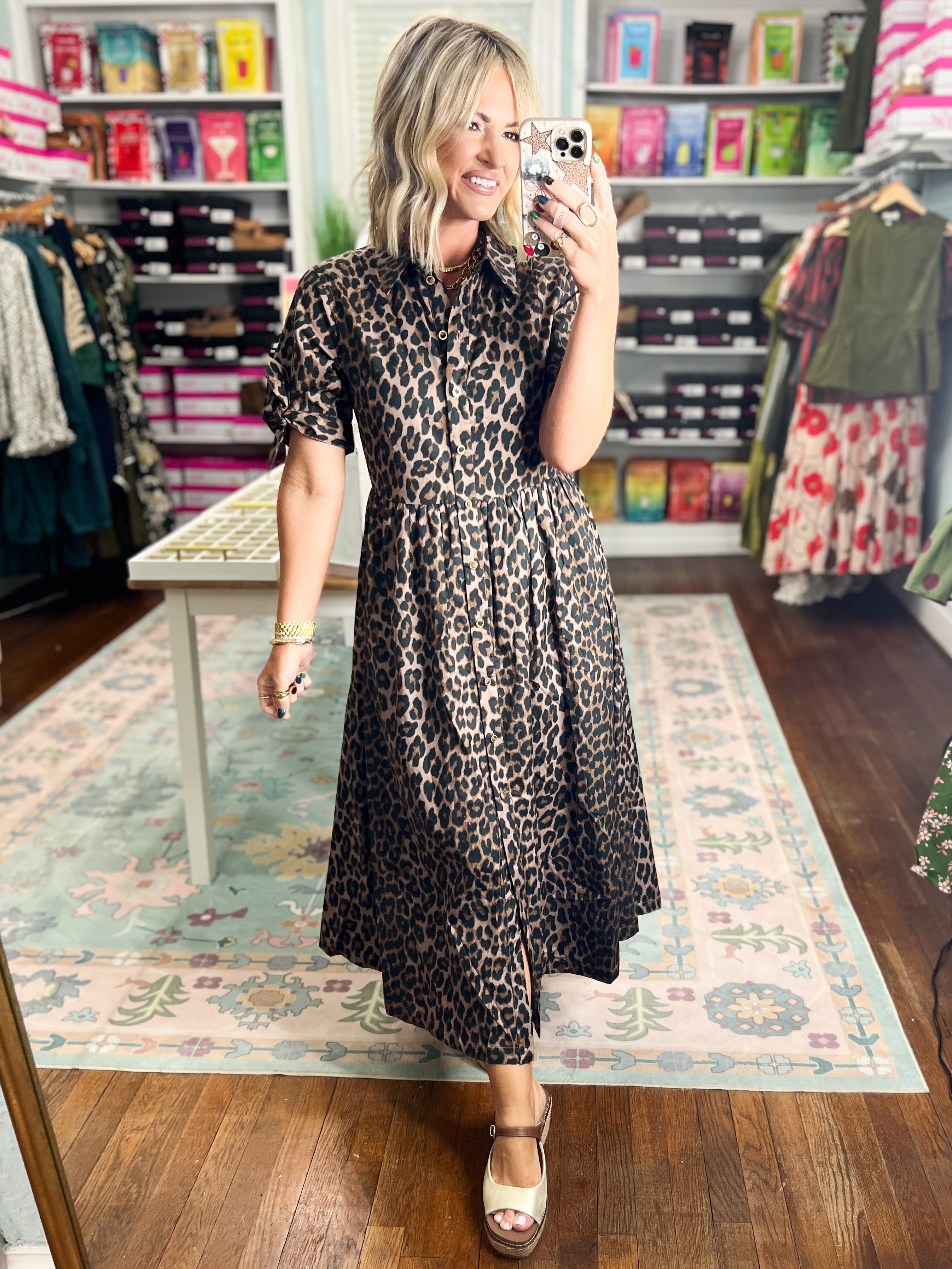 So In The Moment Leopard Dress