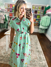 Staying Optimistic Floral Midi Dress
