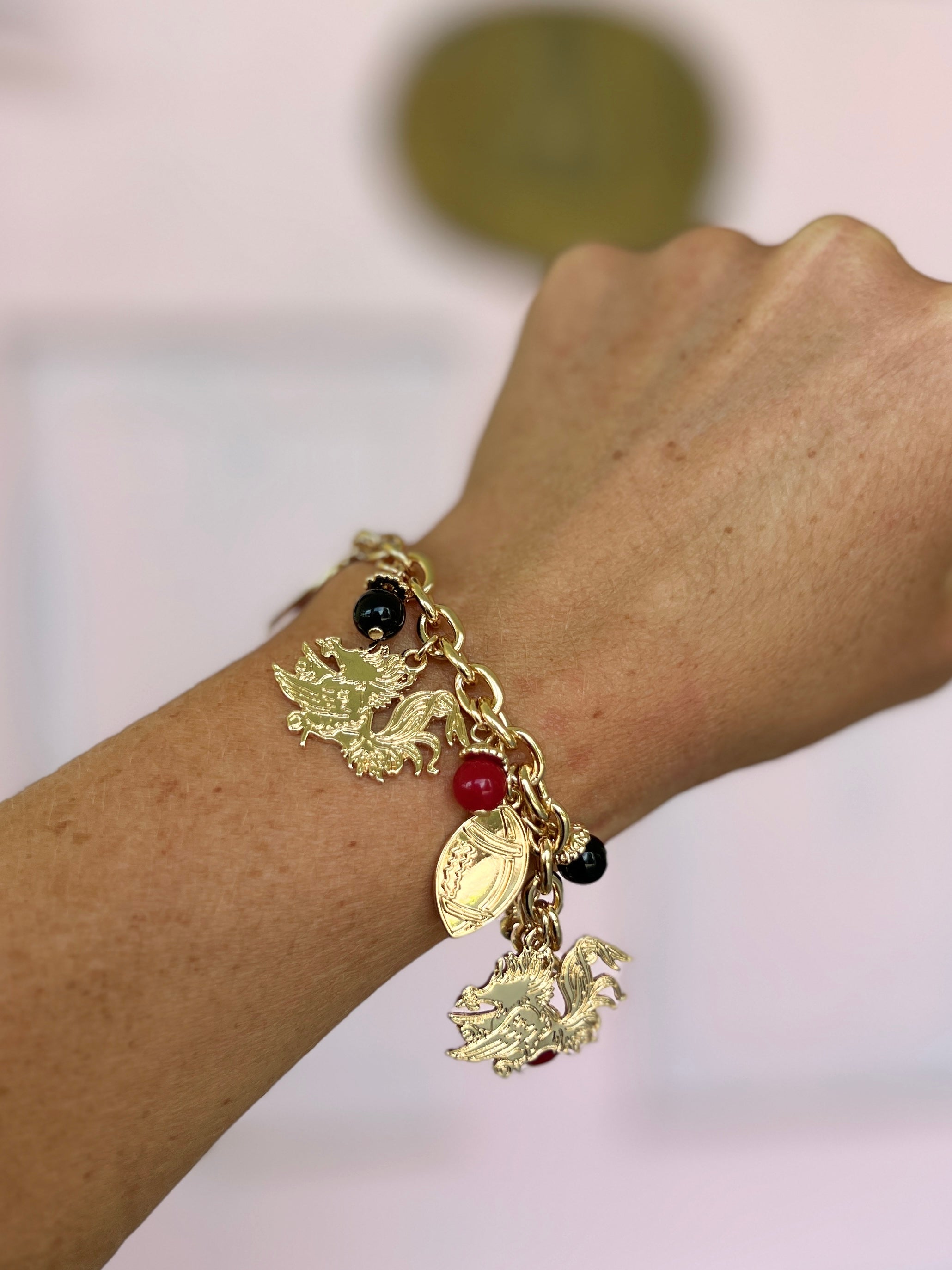 Charm Game Day Bracelet - Gamecock