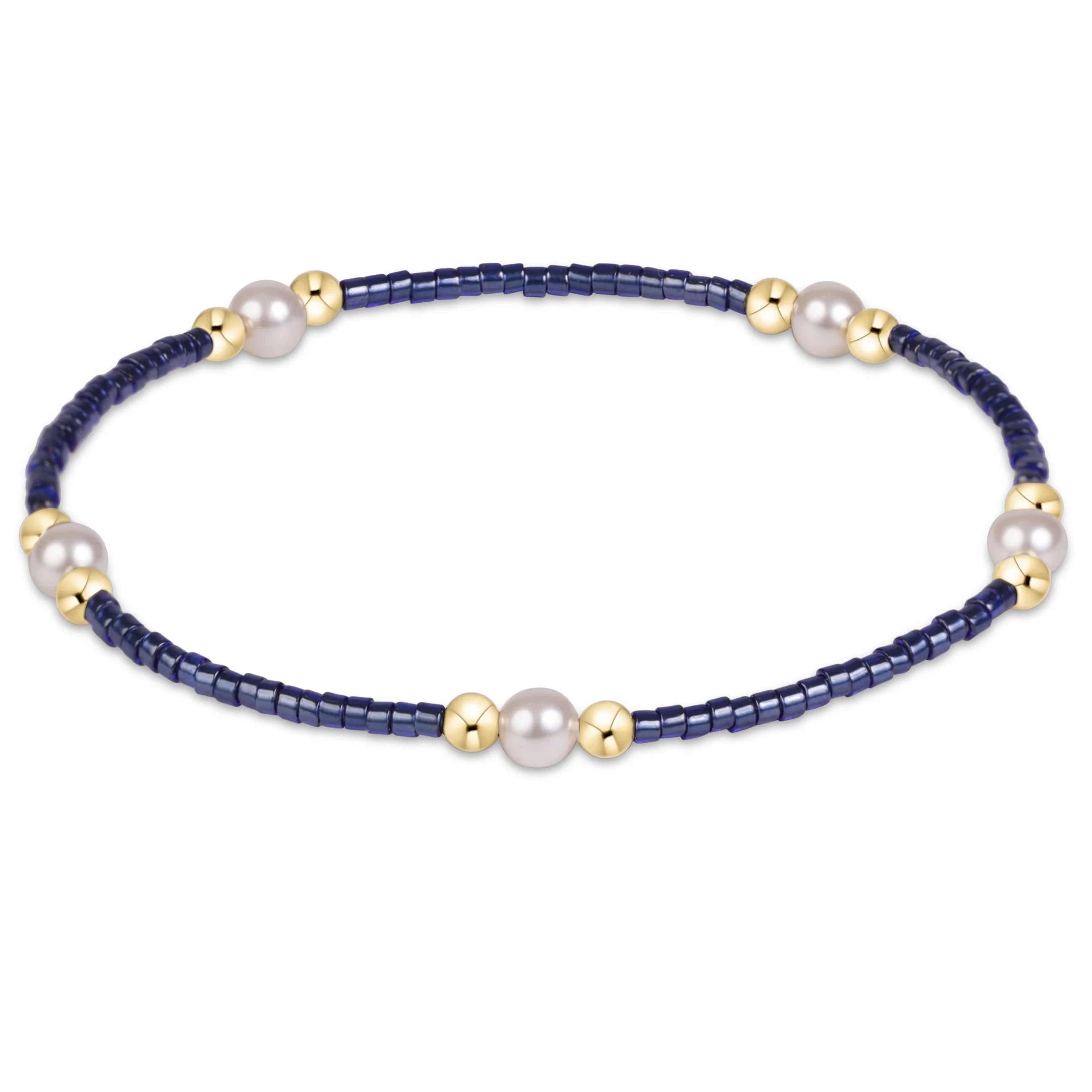 enewton | Hope Purpose Pearl Bracelet - Navy