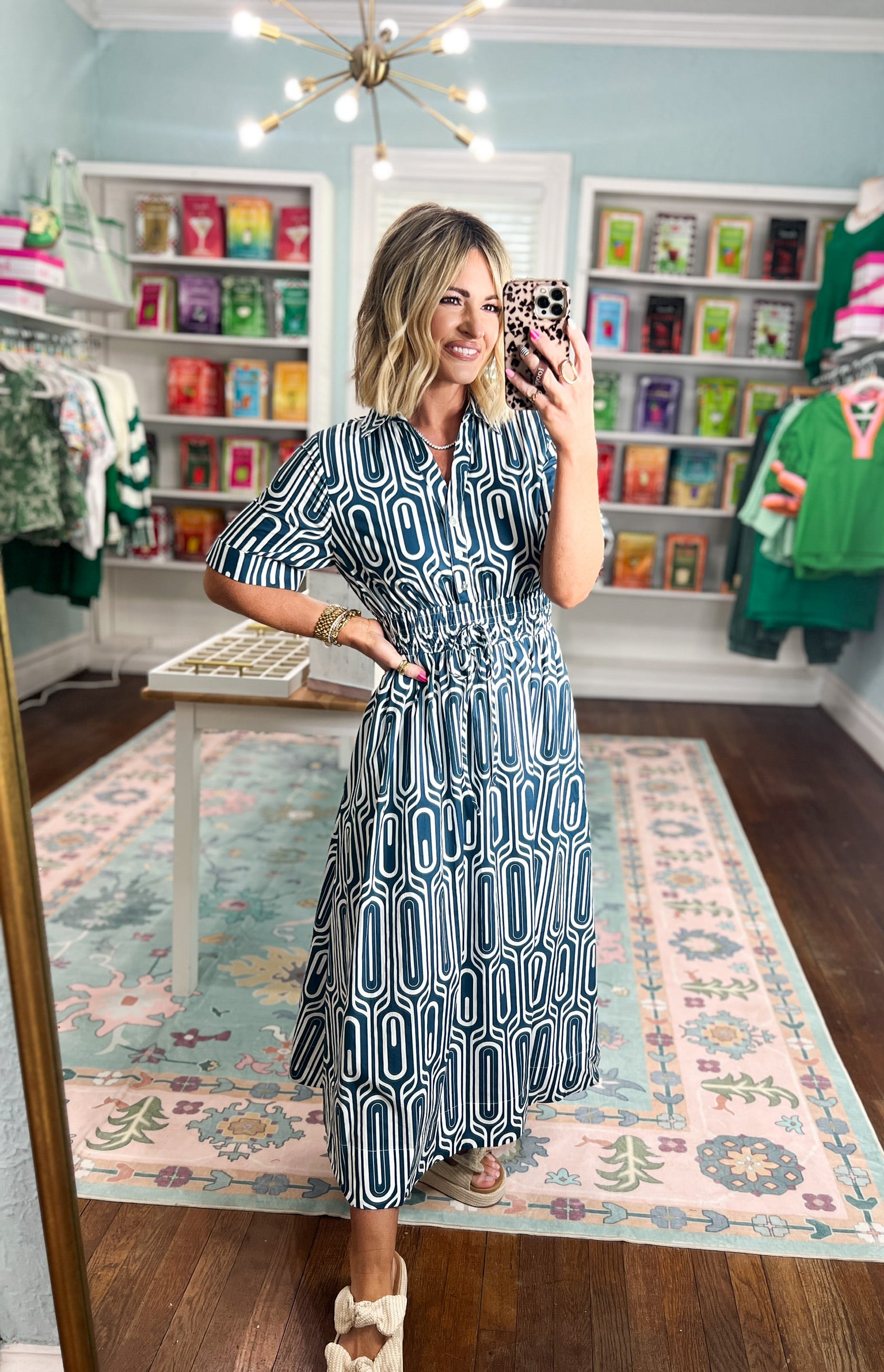 Tailored Line Midi Dress
