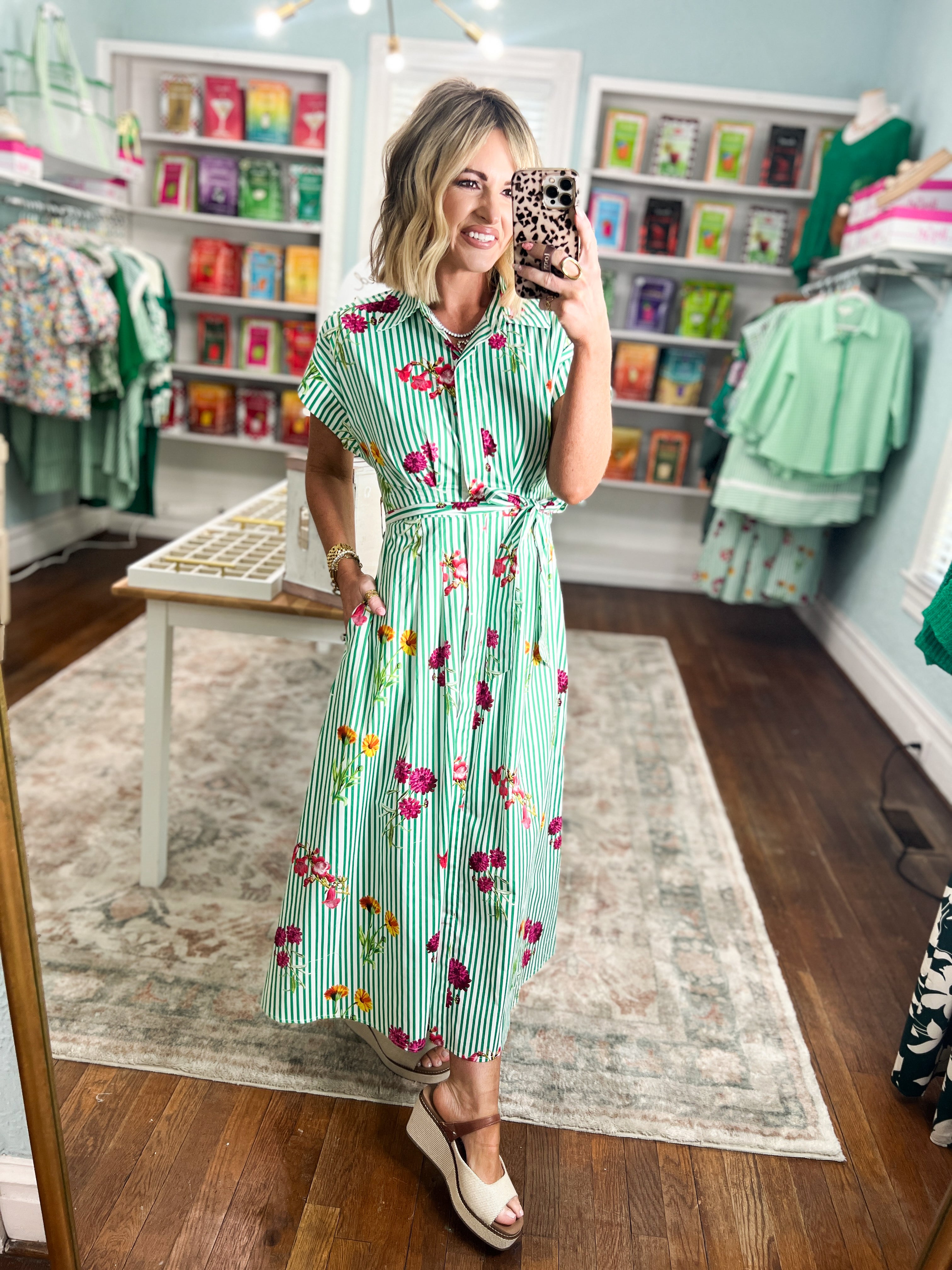 Staying Optimistic Floral Midi Dress