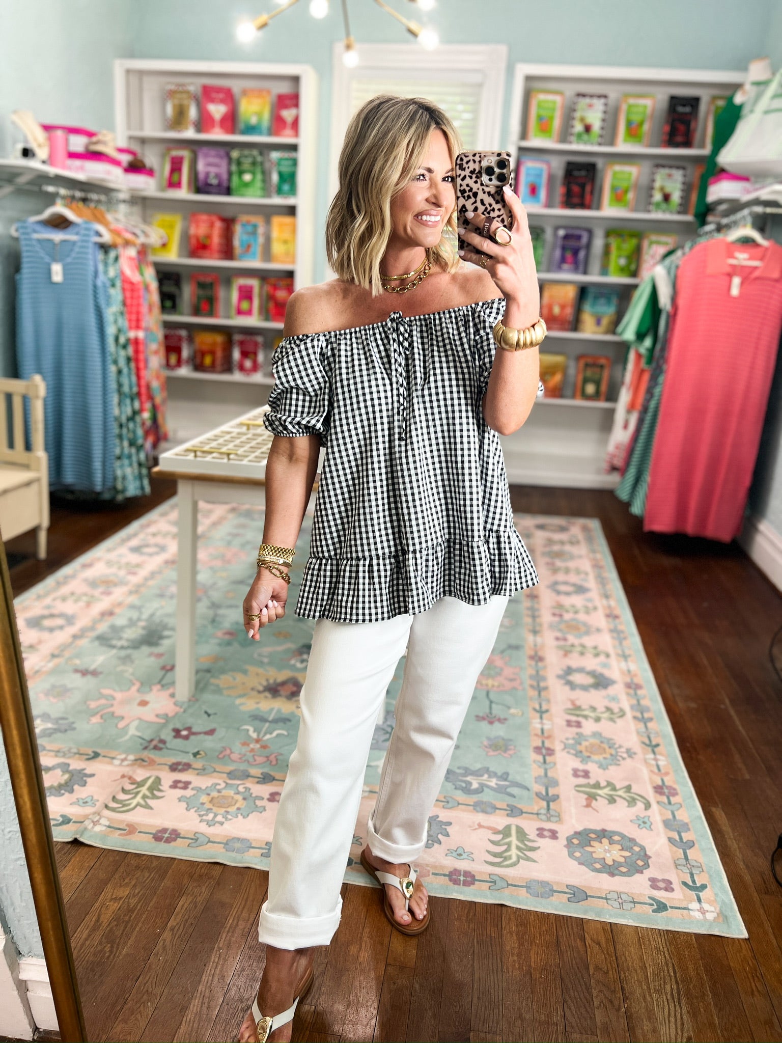 Picnic Pretty Gingham Top
