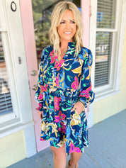 Bold By Accident Floral Babydoll Dress