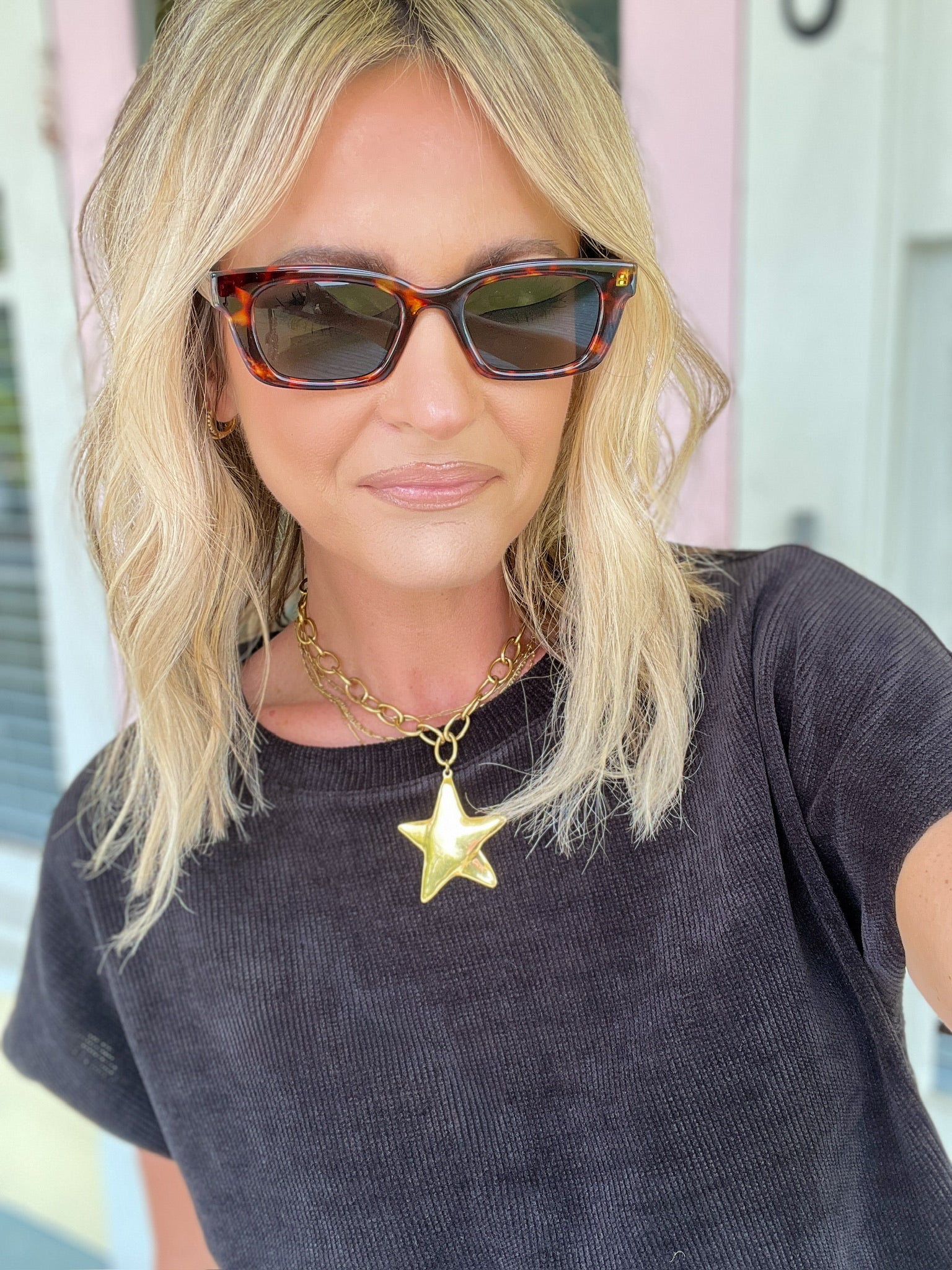 Rectangle Frame Sunglasses