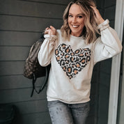 Leopard Heart Sweatshirt