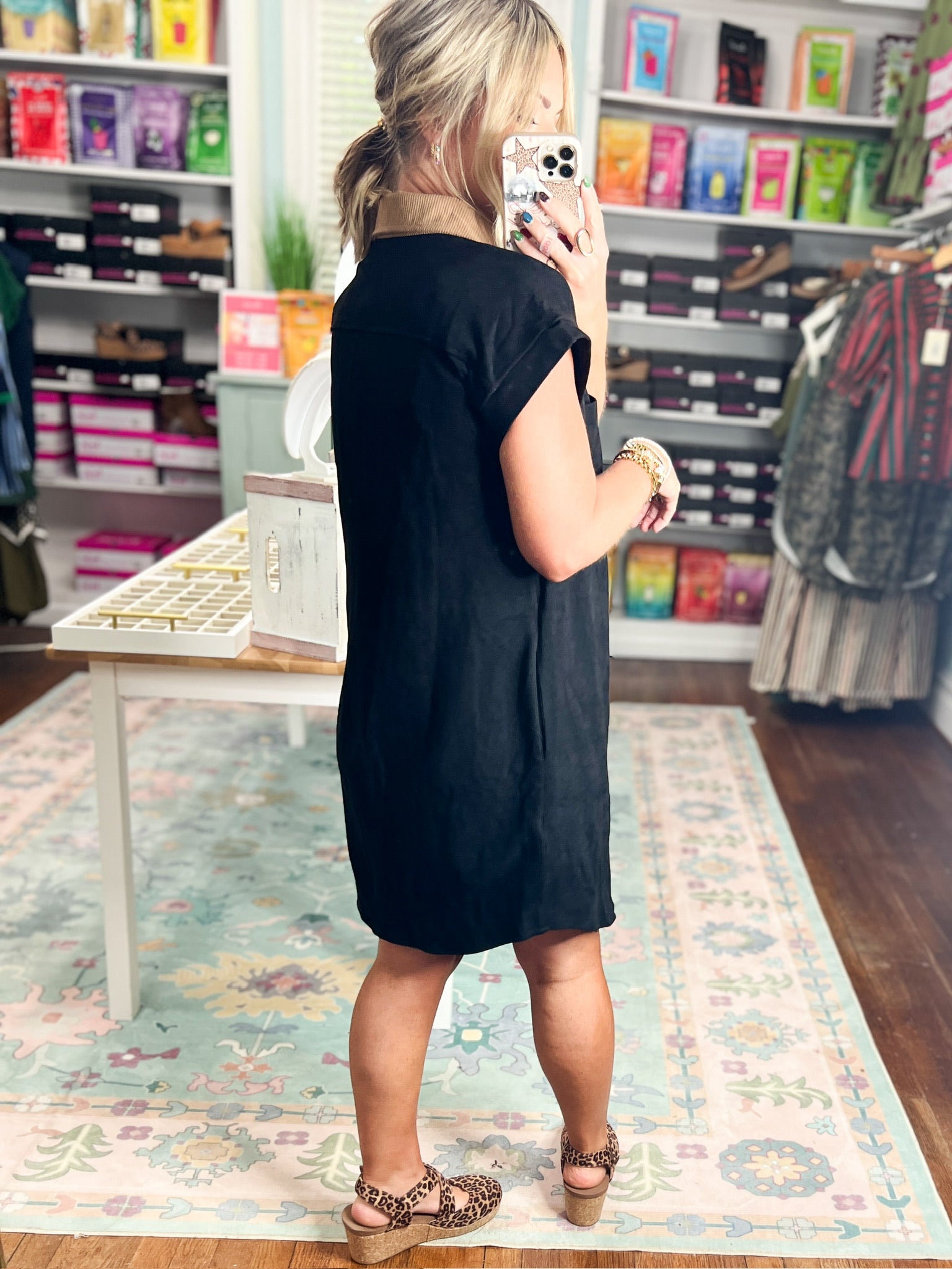 Bistro Charm Mini Dress