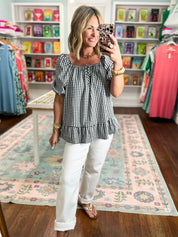 Picnic Pretty Gingham Top