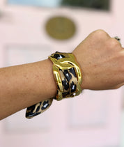 Interlock Cuff Scarf Bracelet