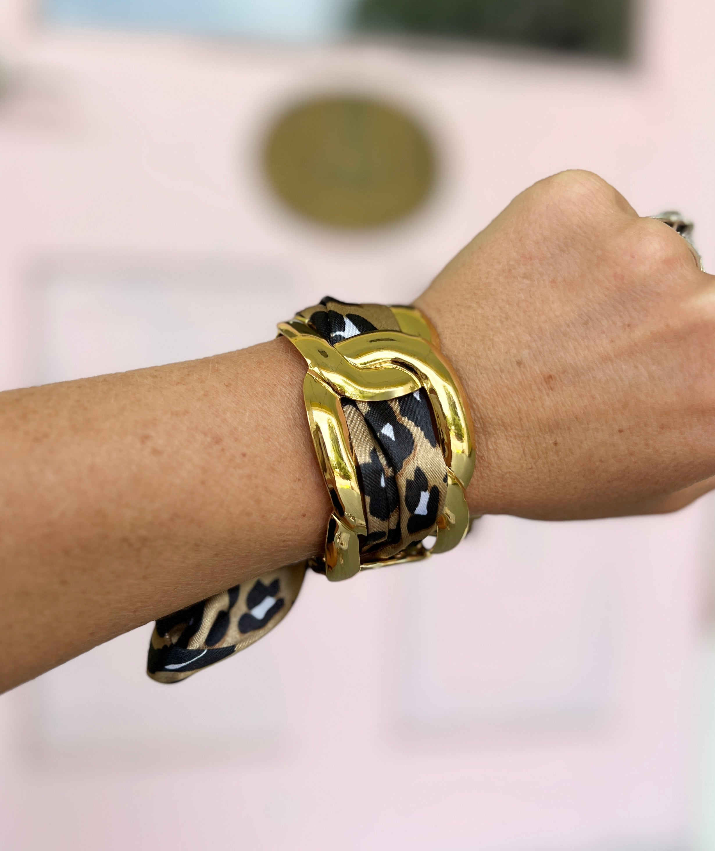 Interlock Cuff Scarf Bracelet